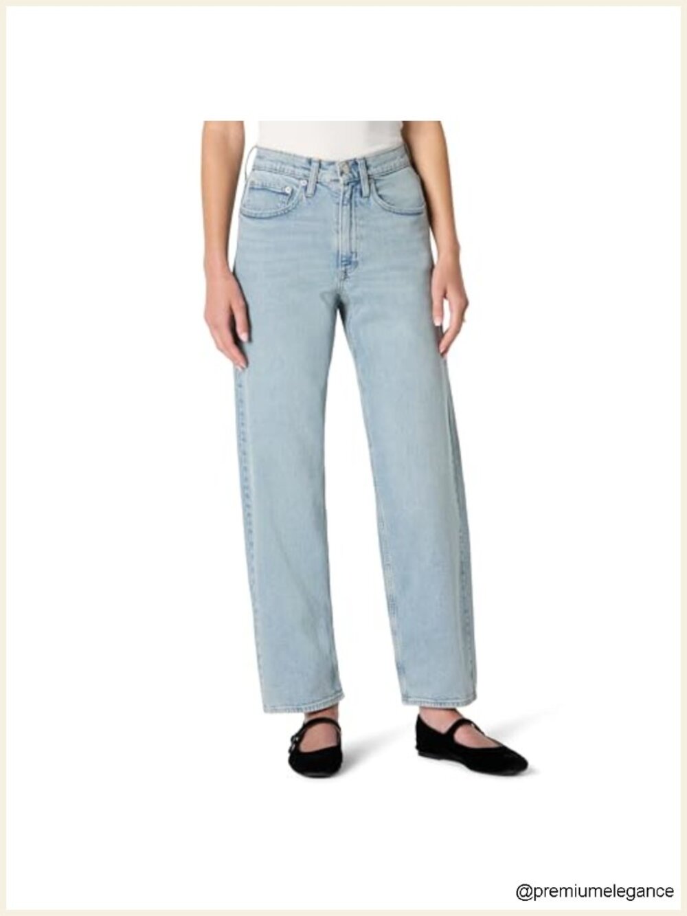 High-Rise Barrel Leg Jeans Women's Tapered Midweight Denim